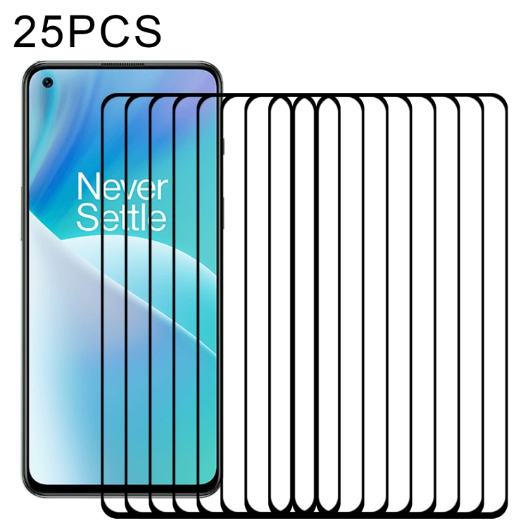 

25 PCS Full Glue Cover Screen Protector Tempered Glass Film For OnePlus Nord 2T / Nord 2 5G