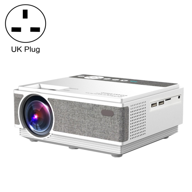 

E460S 1280x720P 120ANSI LCD LED Smart Projector, Same Screen Version, Plug Type:UK Plug