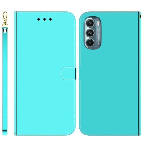 

For Motorola Moto G Stylus 5G 2022 Imitated Mirror Surface Leather Phone Case(Mint Green)