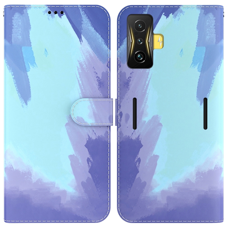 

For Xiaomi Poco F4 GT / Redmi K50 Gaming Watercolor Pattern Leather Phone Case(Winter Snow)