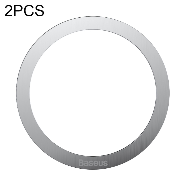 

2 PCS / Set Baseus Halo Series Metal Magnetic Sheet Ring(Silver)