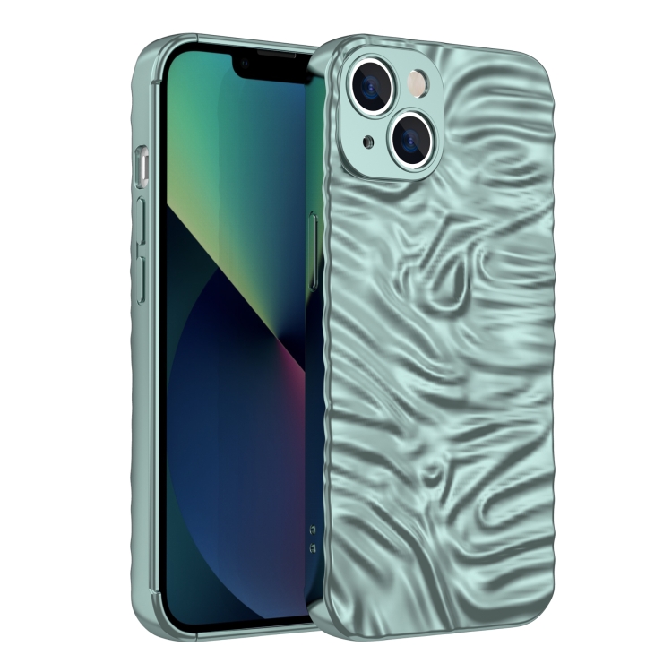 

Wave Electroplating TPU Phone Case For iPhone 13(Sierra Blue)