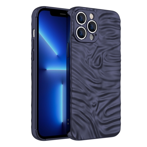 

Wave Electroplating TPU Phone Case For iPhone 13 Pro(Matte Black)