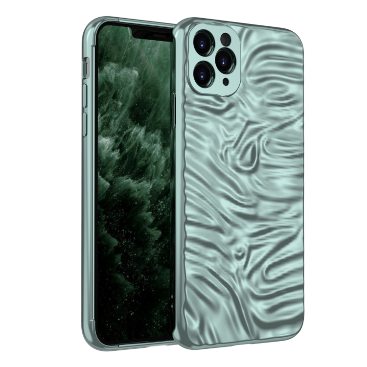 

Wave Electroplating TPU Phone Case For iPhone 11 Pro(Sierra Blue)