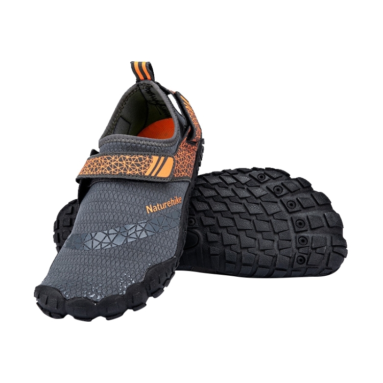 

Naturehike NH20FS022 Rubber Sole Quick-drying Beach Shoes, Size:M(Grey+Orange)