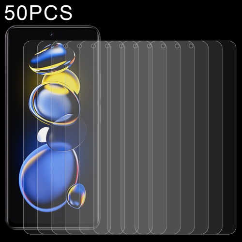 

50 PCS 0.26mm 9H 2.5D Tempered Glass Film For Xiaomi Redmi Note 11T Pro/11T Pro+/11T Pro+ Astro Boy Limited Edition/Poco X4 GT