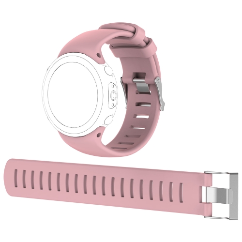 

For Sunnto D4 / D4i Novo Diving Watch Silicone Watch Band with Extension Strap(Pink)