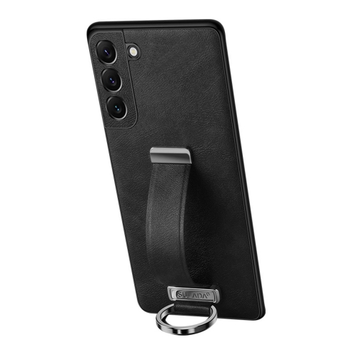

For Samsung Galaxy S22 5G SULADA Cool Series PC + Leather Texture Skin Feel Shockproof Phone Case(Black)