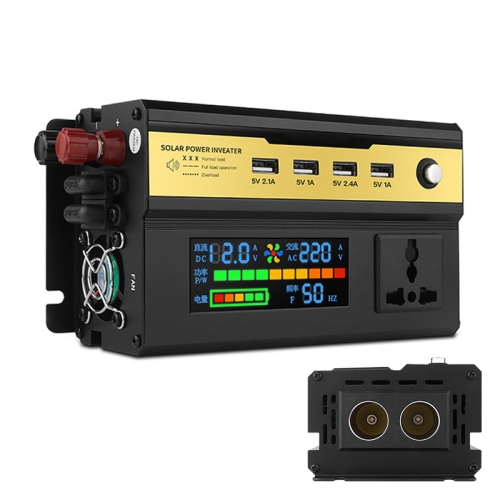 

8896 500W Car Smart Multi-functional Digital Display Inverter, Specification:12V