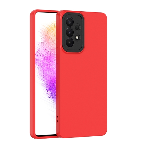 

For Samsung Galaxy A53 5G Lens Protection Skin Feel TPU Phone Case(Red)