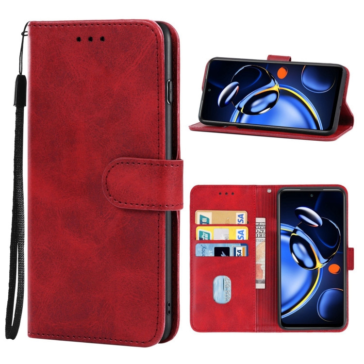 

For Xiaomi Redmi Note 11SE Leather Phone Case(Red)