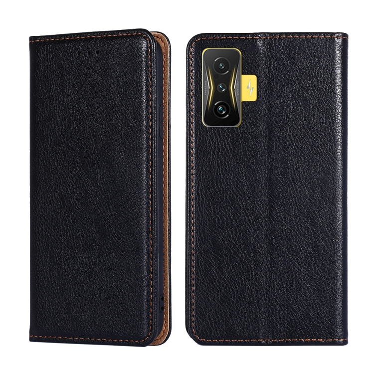 

For Xiaomi Poco F4 GT / Redmi K50 Gaming Pure Color Magnetic Leather Phone Case(Black)
