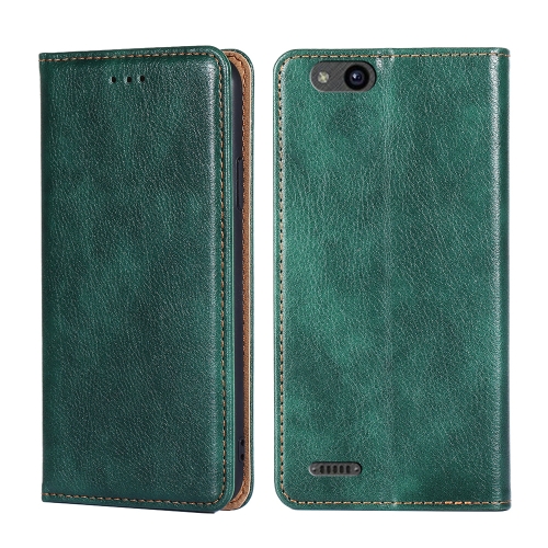

For ZTE Tempo X / Vantage Z839 / N9137 Pure Color Magnetic Leather Phone Case(Green)
