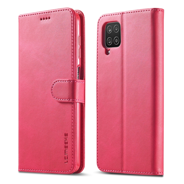 

For Samsung Galaxy M33 5G LC.IMEEKE Calf Texture Leather Phone Case(Red)
