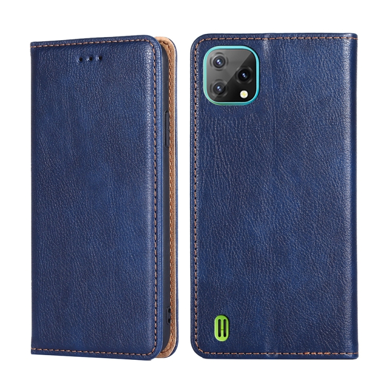

For Blackview A55 Pure Color Magnetic Leather Phone Case(Blue)