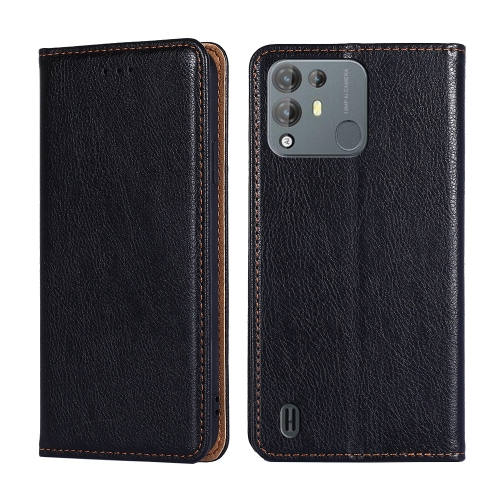

For Blackview A55 Pro Pure Color Magnetic Leather Phone Case(Black)