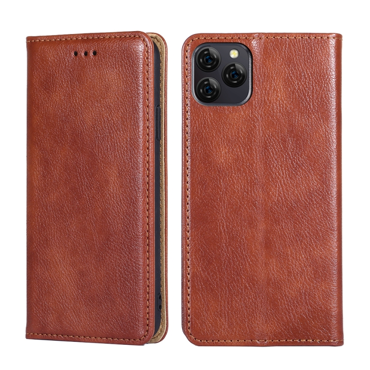 

For Blackview A95 Pure Color Magnetic Leather Phone Case(Brown)