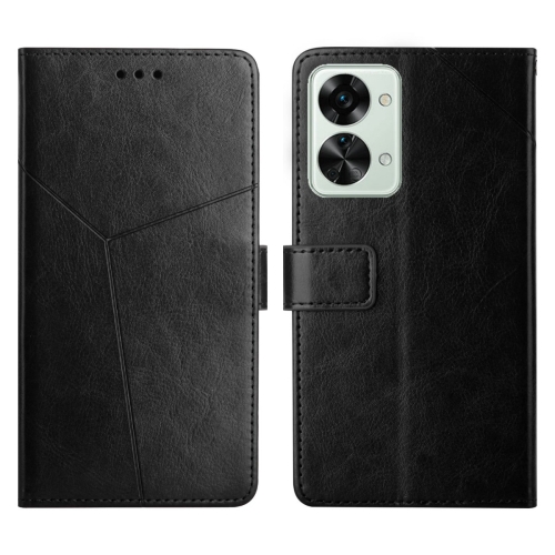 

For OnePlus Nord 2T 5G Y Stitching Horizontal Flip Leather Phone Case(Black)