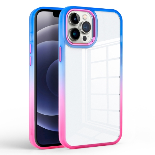 

For iPhone 13 Pro Colorful Gradient Phone Case (Blue + Rose Red)