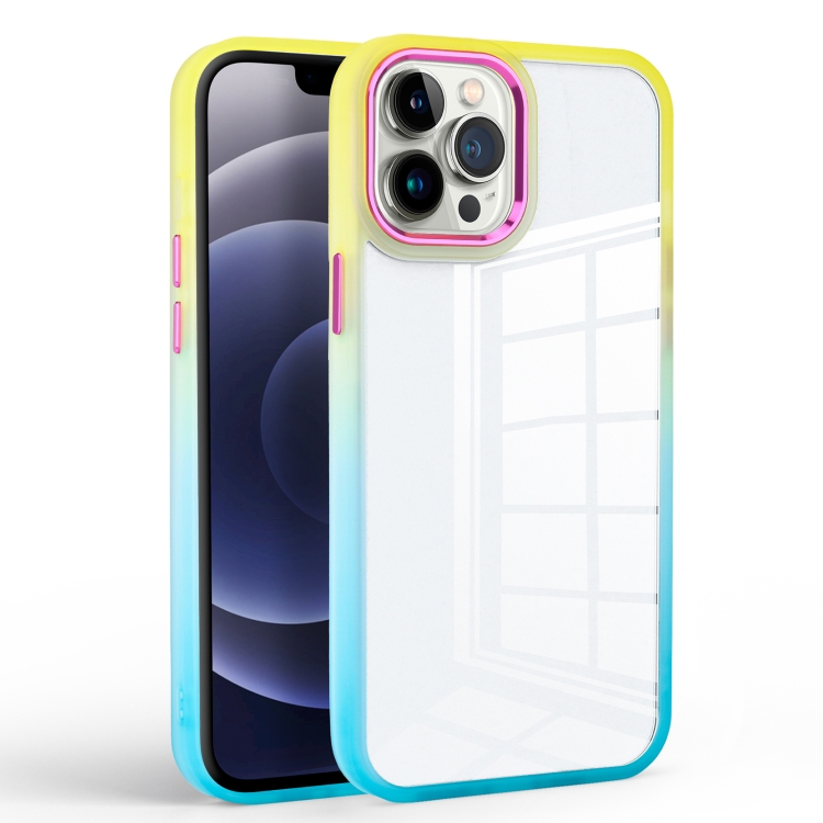 

Colorful Gradient Phone Case For iPhone 11(Yellow + Light Green)