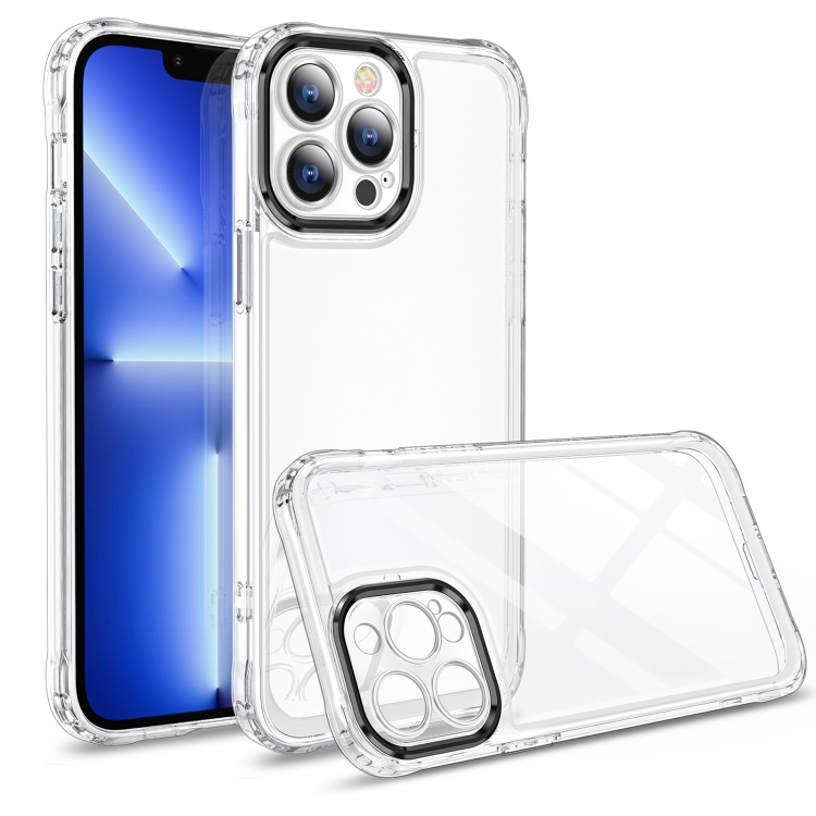 

Transparent Acrylic Space Phone Case For iPhone 13(Black)