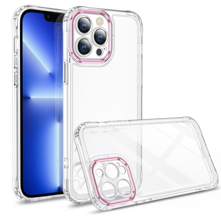 

Transparent Acrylic Space Phone Case For iPhone 11 Pro Max(Pink)