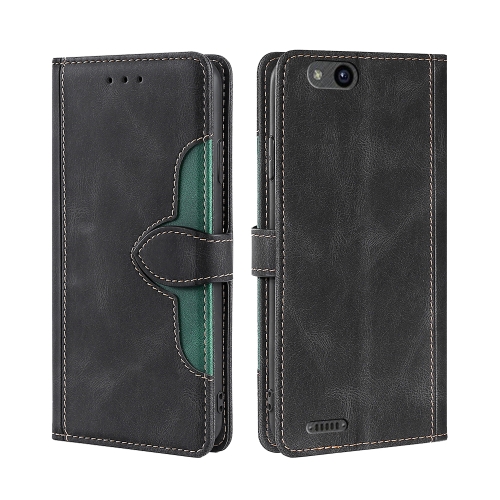 

For ZTE Tempo X/Vantage/Z839/N9137 Stitching Skin Feel Magnetic Buckle Horizontal Flip PU Leather Case(Black)