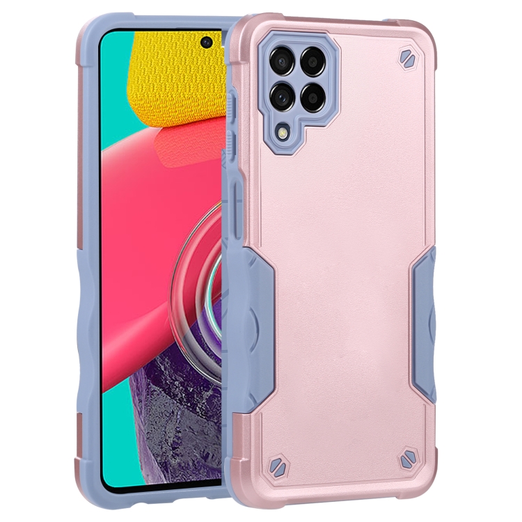

For Samsung Galaxy M53 5G Non-slip Armor Phone Case(Rose Gold)