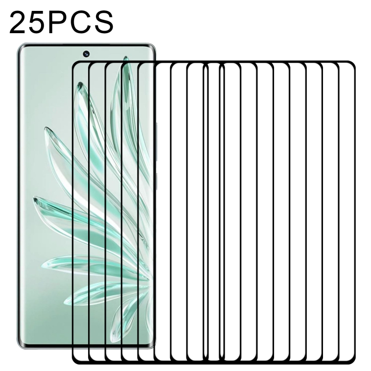 

25 PCS 3D Curved Edge Full Screen Tempered Glass Film For Honor 70