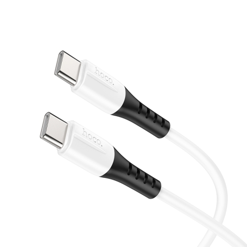 

hoco 60W X82 3A USB-C / Type-C to USB-C / Type-C Silicone Charging Data Cable,Length: 1m(White)