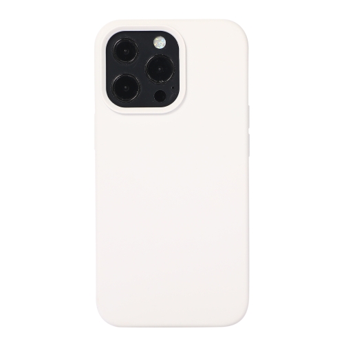 For iPhone 14 Pro Liquid Silicone Phone Case (White)