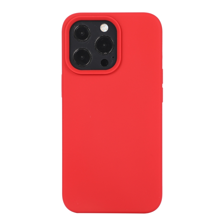 

Liquid Silicone Phone Case For iPhone 14 Pro Max (Carmine Red)