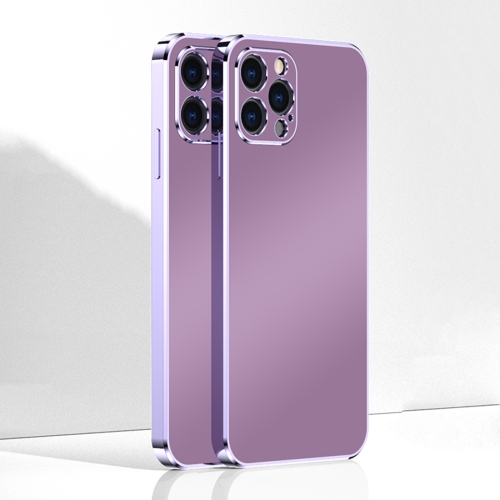 

Ultra Thin Electroplated Frosted TPU Phone Case For iPhone 13 Pro Max(Purple)