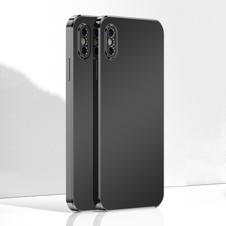 

Ultra Thin Electroplated Frosted TPU Phone Case For iPhone XS(Black)