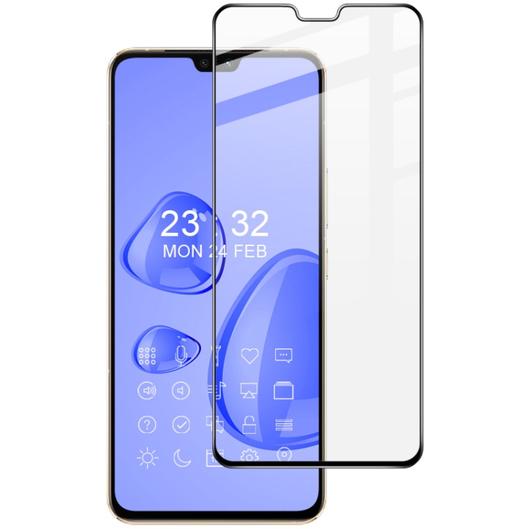 

imak 9H Surface Hardness Full Screen Tempered Glass Film Pro+ Series For vivo V23 5G