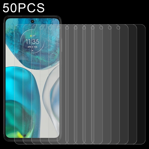 

50 PCS 0.26mm 9H 2.5D Tempered Glass Film For Motorola Moto G52j 5G