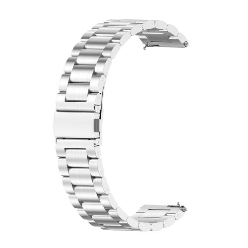 

For Huawei GT 3 Pro 43mm Three-bead Metal Steel Watch Band(Silver)