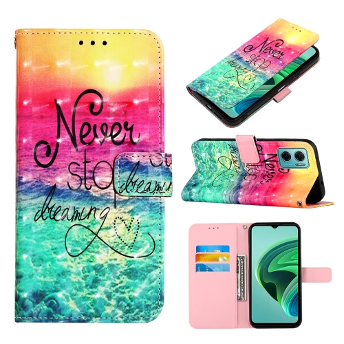 

For Xiaomi Redmi 10 Prime+ 5G/Redmi Note 11E 3D Painting Horizontal Flip Leather Case(Chasing Dreams)