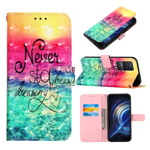 

For Xiaomi Redmi K50 Pro/Redmi K50 3D Painting Horizontal Flip Leather Case(Chasing Dreams)