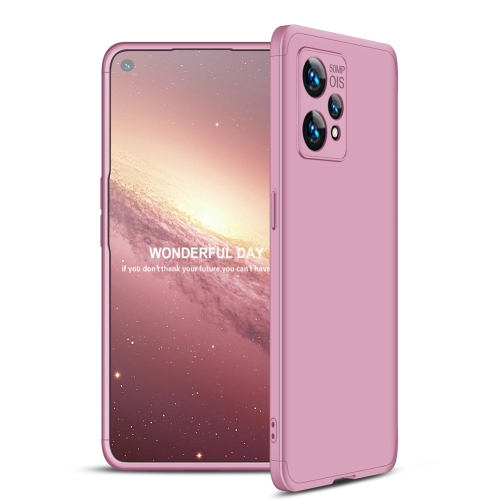 

For OPPO Realme 9 Pro+ GKK Three Stage Splicing Full Coverage PC Case(Rose Gold)
