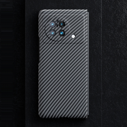 

For vivo X Fold Carbon Fiber Shockproof Phone Case(Black)