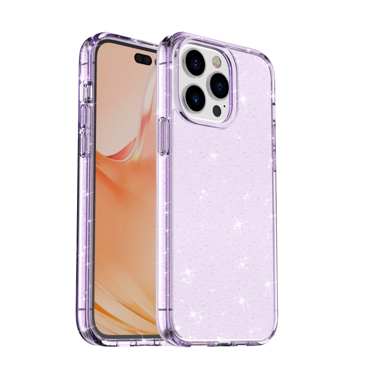 

For iPhone 14 Pro Shockproof Terminator Style Glitter Powder Protective Case