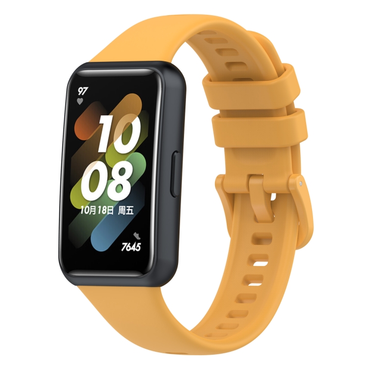 

For Huawei Band 7 Silicone Watch Band(Populus Euphratica in Autumn)