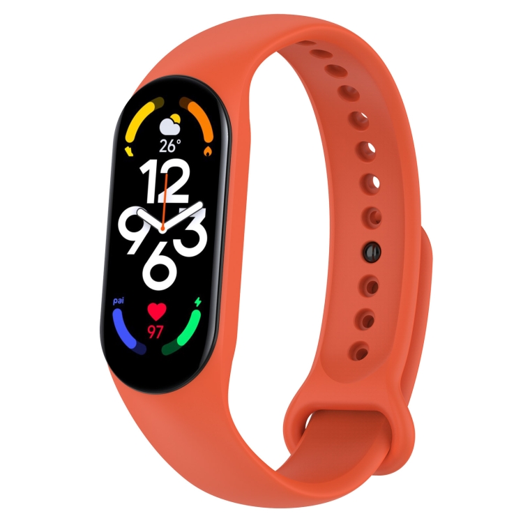 For Xiaomi Mi Band 7NFC NFC NFC Amazfit Band  Official Silicone Watch Band(Orange)