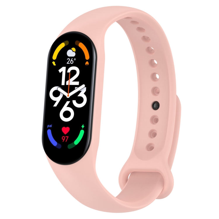 For Xiaomi Mi Band 7NFC NFC NFC Amazfit Band  Official Silicone Watch Band(Pink)