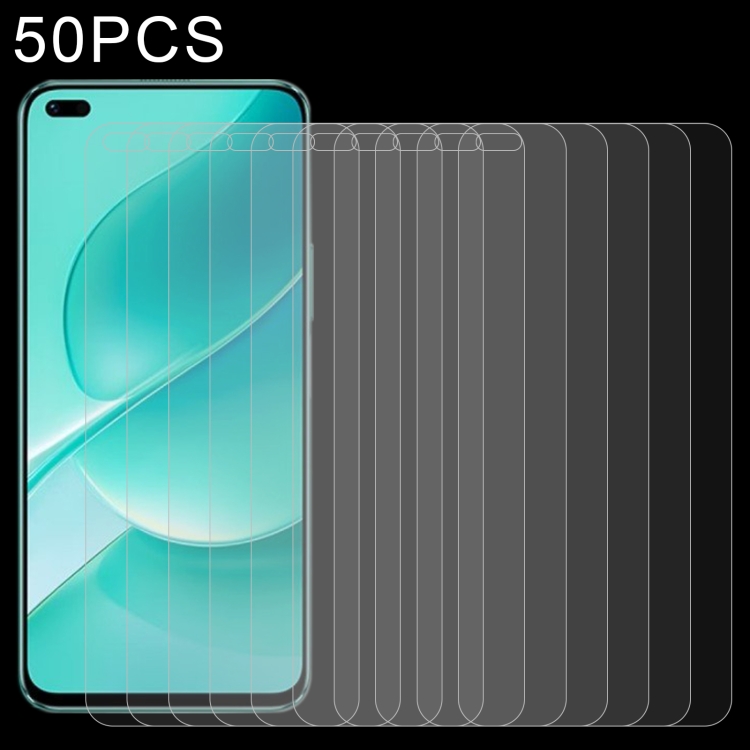 

50 PCS 0.26mm 9H 2.5D Tempered Glass Film For Huawei nova 9z 5G