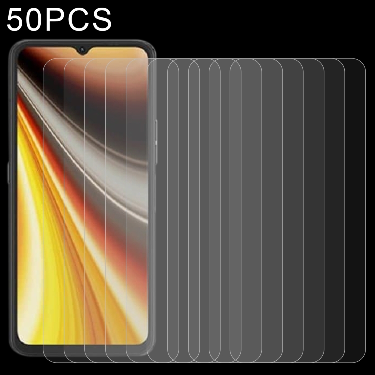 

50 PCS 0.26mm 9H 2.5D Tempered Glass Film For UMIDIGI Power 7S
