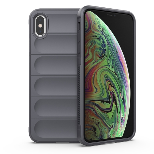 

Magic Shield TPU + Flannel Phone Case For iPhone XS Max(Dark Grey)