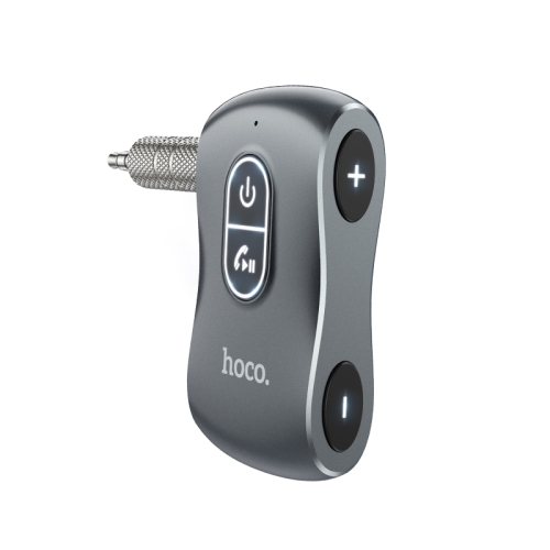 

hoco E73 Tourxiang Car AUX Bluetooth Receiver(Metal Grey)