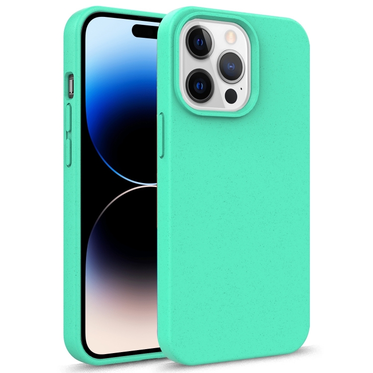 

Starry Series Shockproof Straw Material + TPU Protective Phone Case For iPhone 14 Pro (Green)